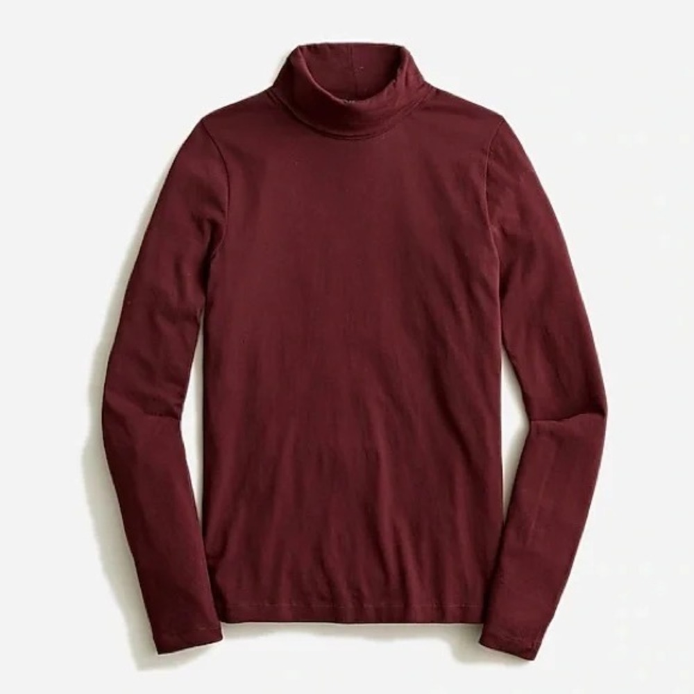 J Crew Womens Plus Size 3X Long Sleeve Tissue Turtleneck Lightweight Tee 2214